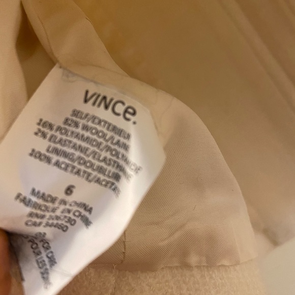 Vince white wool jacket women’s 6 - Picture 4 of 4